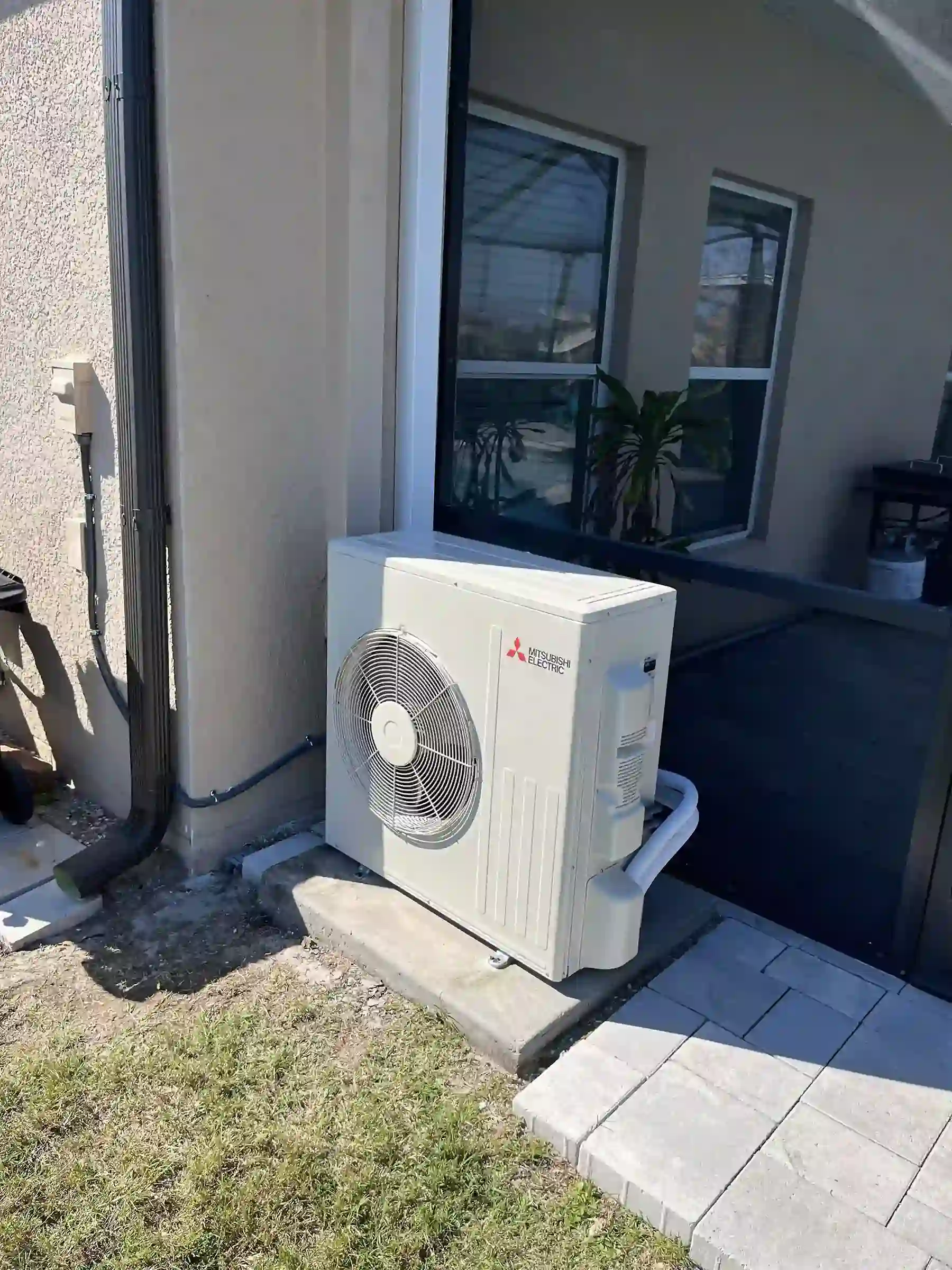 Central air conditioning unit installation