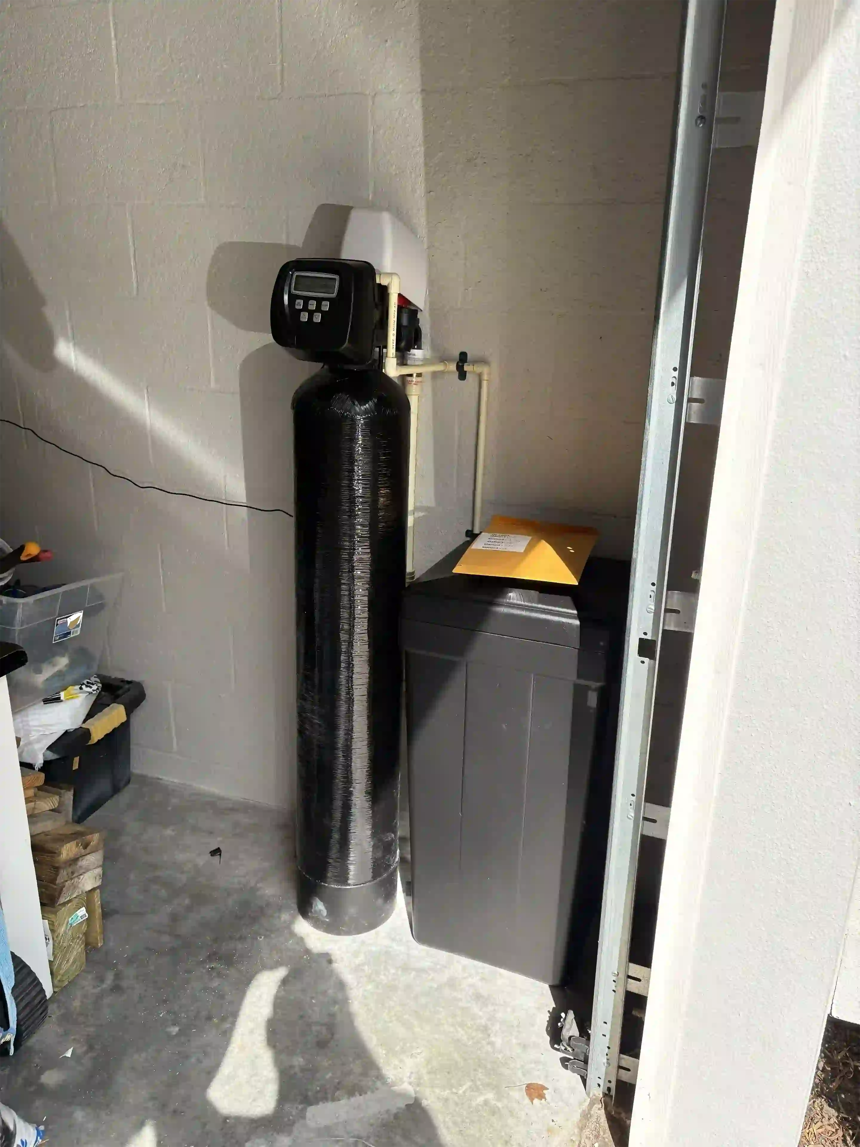 Charger and Waterite water softener install