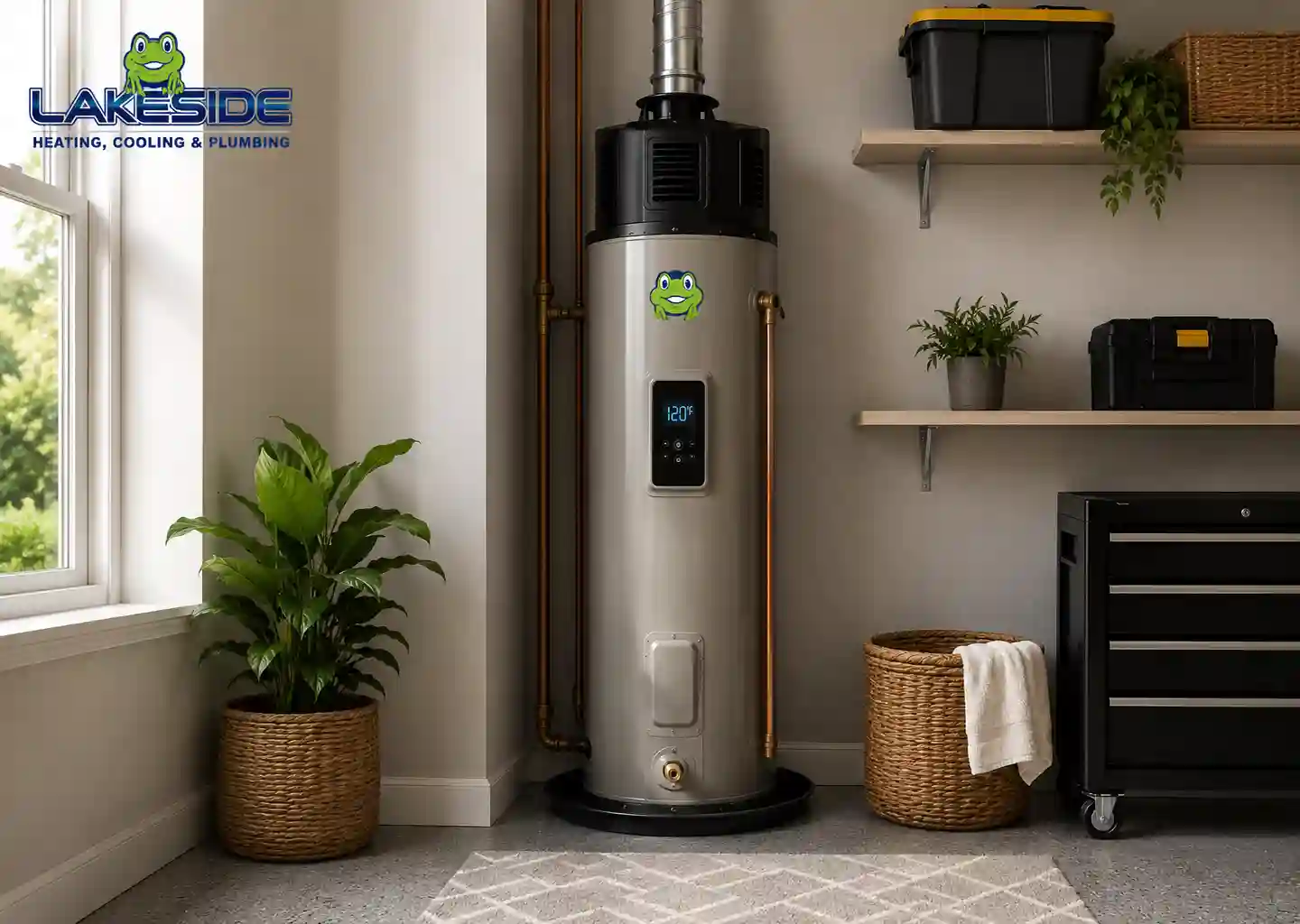 Water heater installation and plumbing service hero image
