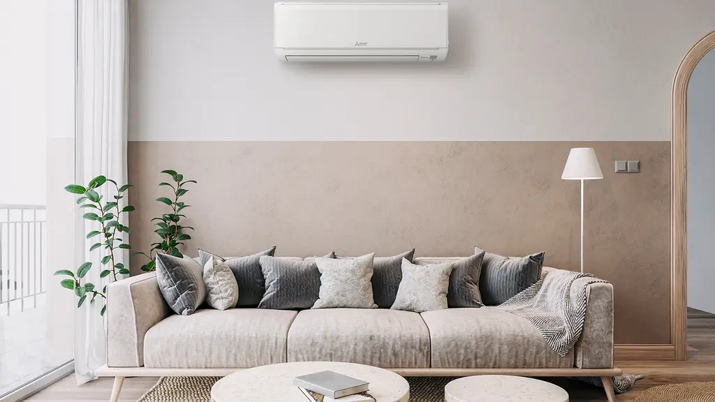 Professionally installed indoor mini split unit